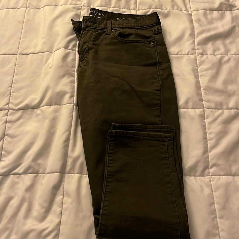 Green banana republic travel Jean athletic fit